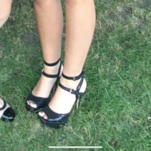 Sam Edelman Shoes - Black glitter heels